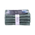 4PK Ultimate Alanya Bathroom Face Washer/Towel 550Gsm Slate