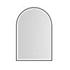 Attica Arch 900mm Black Framed Arch LED Mirror