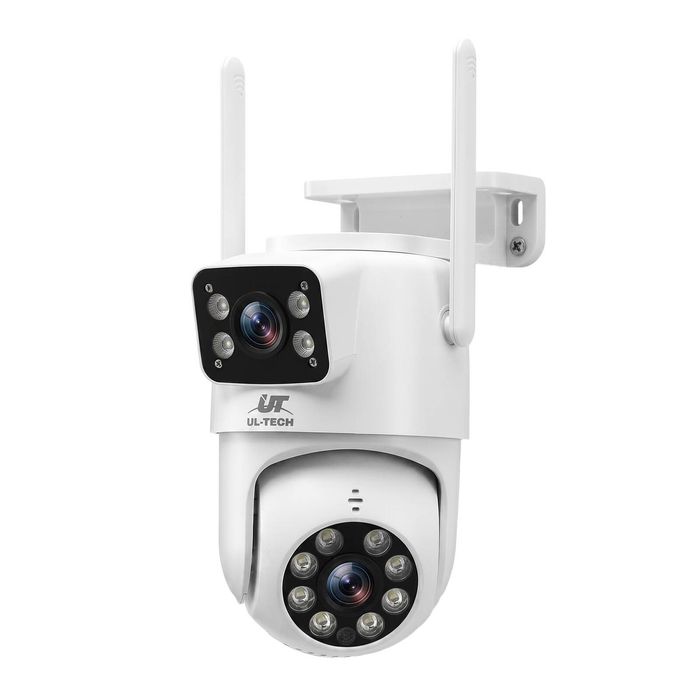 UL-Tech 2.5K Wireless Security Camera Outdoor, Dual Lens Pan Tilt
