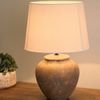 Amalfi Taavi Ceramic Table Lamp Beige 28x28x43cm