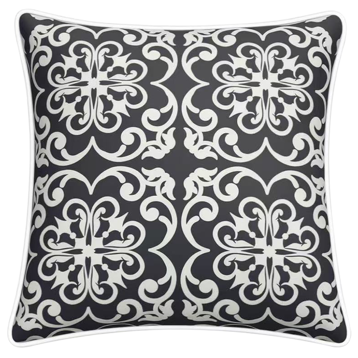 Mojo 45cm Moroccan Navy Cushion Cover With Pipe