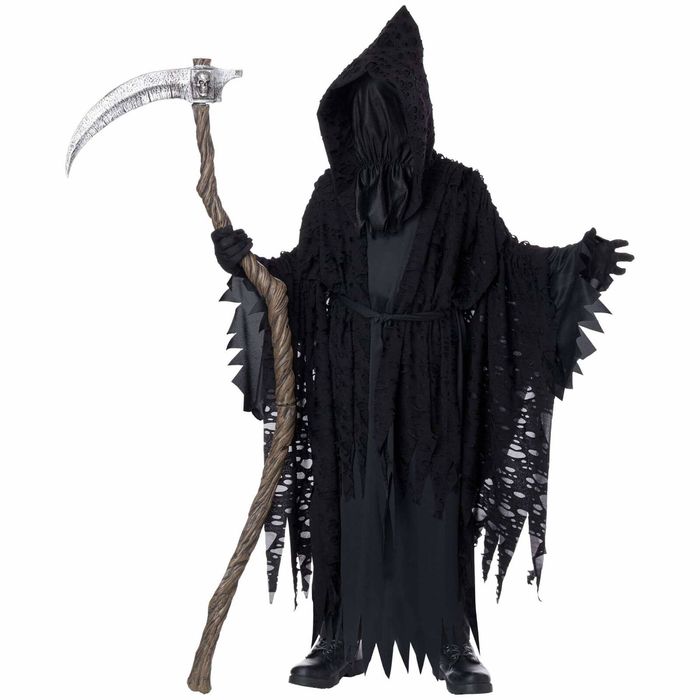 Shadow of Death Grim Reaper Death Horror Halloween Child Boys Costume L