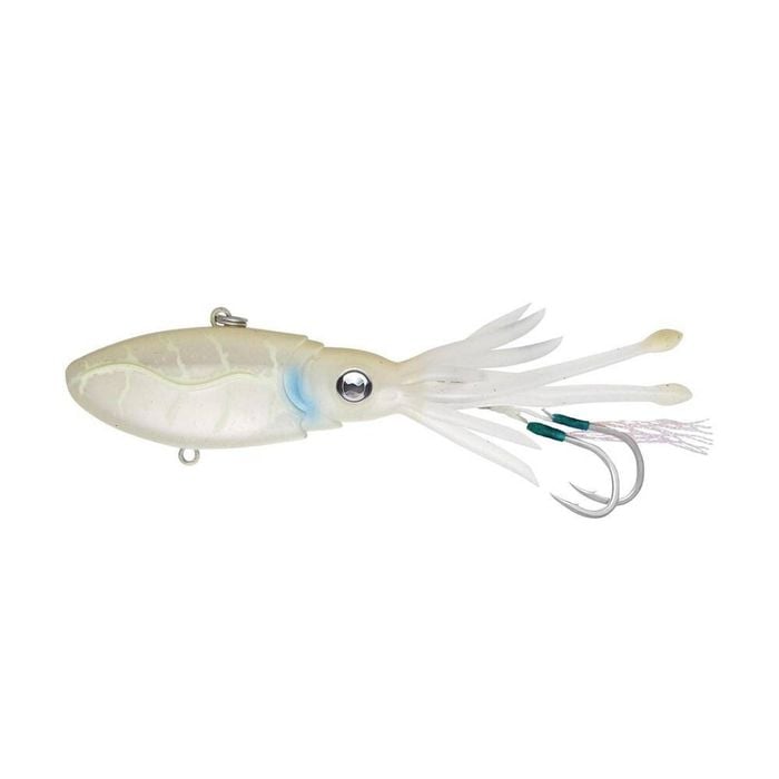 Nomad Design Squidtrex 110mm Soft Vibe Plastic Fishing Lure White Glow