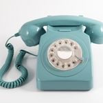 GPO 746 ROTARY TELEPHONE - BLUE