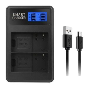 Suitable For Nikon EN-EL15 Smart LCD Display USB Dual Charger