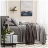 Renee Taylor Comfort T’s Organic Cotton Jersey Sheet Set Charcoal Queen