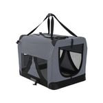 Paw Mate Grey Portable Soft Dog Cage Crate Carrier L