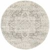 The Rug Connection Sense 253 Silver 150x150cm - Small Round Transitional Pet Friendly Indoor Rug