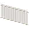 ProtectorAl 1201 - 2400 x 1200mm Paperbark Raked Up to 15º Picket Top Pool Fence Panel