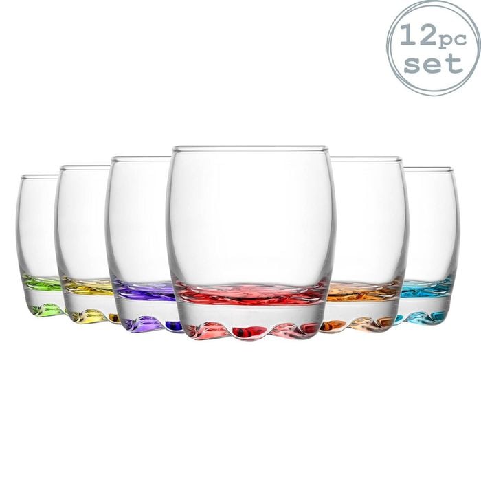 LAV Adora Liqueur Shot Glasses - 80ml - Multicoloured - Pack of 12