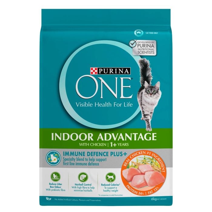 Purina One 6kg Adult Indoor Advantage Chicken Dry Cat Food
