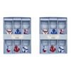 2x LVD 6pc Glass 13cm Wine Charms Nautical Bottle Tag/Marker Set