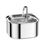 YES4PETS 3.2L Automatic Electric Pet Water Fountain Dog Cat Stainless Steel Feeder Bowl Dispenser