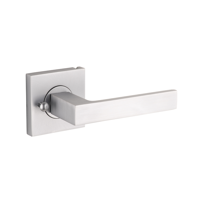 Lane 60mm Brushed Satin Chrome Cambridge Square Privacy Set