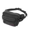 LARGE CANVAS BUM BAG Wallet Waist Pouch Travel Pocket Belt Storage in Black - Black | Canvas