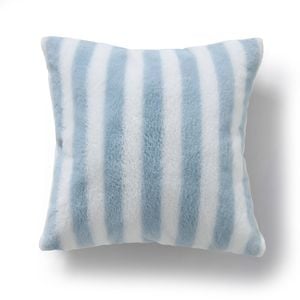 Dreamaker Linea Faux Fur Cushion Blue 50x50cm