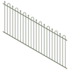 ProtectorAl 1201-2400W x 1200H Pale Eucalypt Loop & Spear Top Pool Fence Panel Raked 16-30º