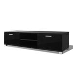 vidaXL TV Cabinet High-Gloss Black Living Room TV Stand Unit Shelf Furniture