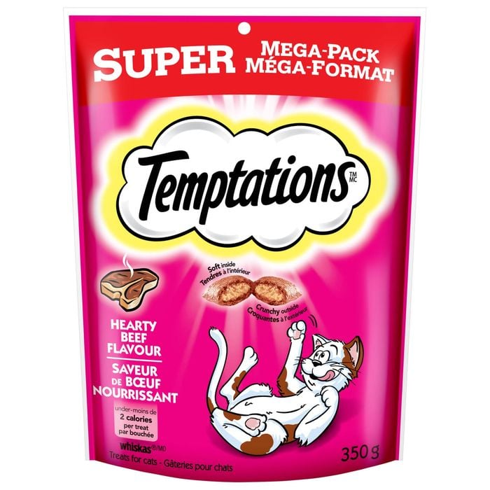 Temptations 350g Beef Flavour Super Mega Pack Cat Treats
