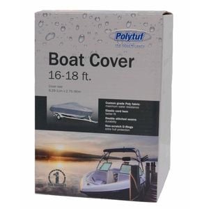 Polytuf 16-18ft Silver Boat Cover