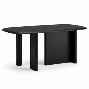 MIUZ Oak Veneer Dining Table 4-6 Seater Modern Dining Tables Dinner Table