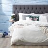 Solana Washed Cotton Textured Quilt Cover Set Queen White