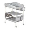 Advwin Changing Table Nursery Furniture with Side Pocket Grey