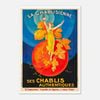 Galrie Elegant La Chablisienne Authentic Chablis Wine Vintage Poster for Home Decor, Poster Only, 50 x 70cm (20 x 28inch)