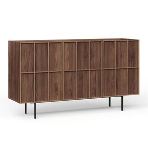 Linea Light Walnut 160cm Sideboard Cabinet
