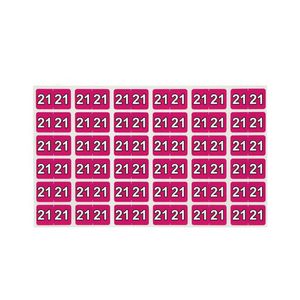 Avery Colour Coding Labels 25x38mm 180pk (Magenta, 21)