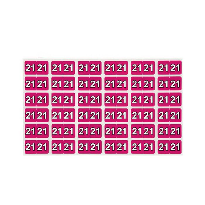 Avery Colour Coding Labels 25x38mm 180pk (Magenta, 21)