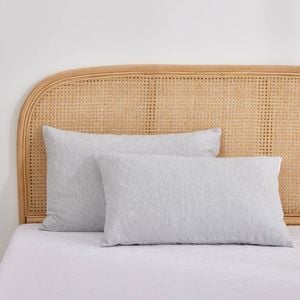 Dreamaker Waterproof Bamboo Charcoal Cover Adjustable Shredded Memory Foam Pillow Twin Pack