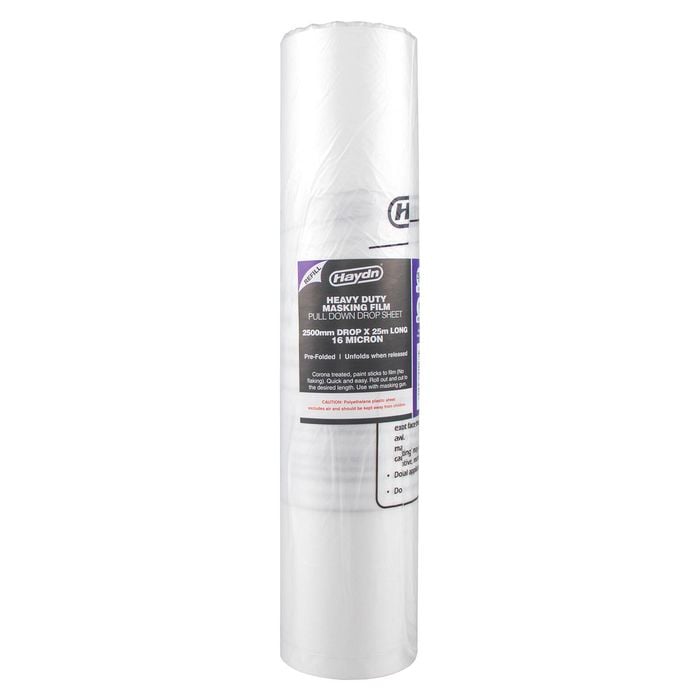 Haydn 2500mm x 25m Pre-Folded 16 Micron Masking Film