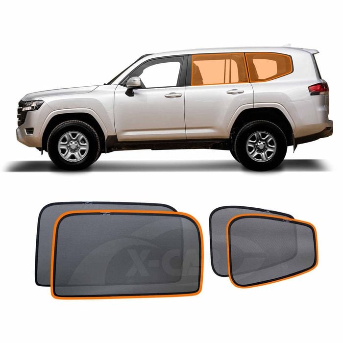 Port Rear Window Sun Shade for Toyota Landcruiser 300 LC300 2021-Onwards Car Blind Mesh
