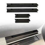 AUSGO Black ABS Door Sill Protector for ISUZU MUX MU-X 2021-Onwards Scuff Plate Cover