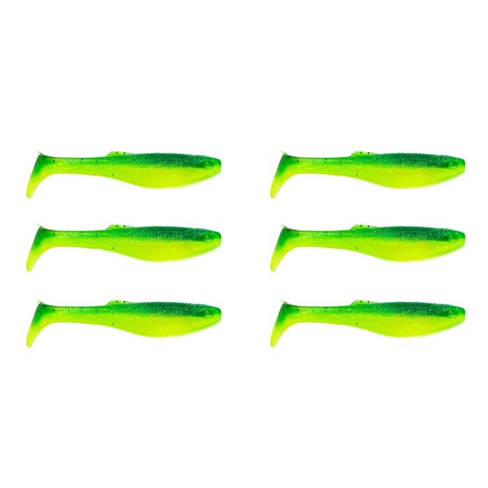 2x 3PK 5.5In Rapala Crush City Heavy Plastic Paddle Tail Lures -Budgie SL Flake