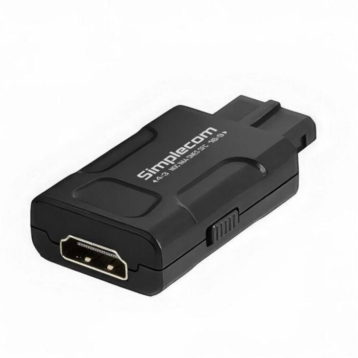 Simplecom CM461v2 HDMI Adapter Composite AV and S-Video to HDMI Converter for Nintendo NGC N64 SNES SFC