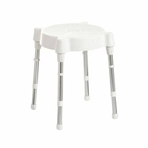 Heavy Duty Shower Stool - Lightweight, Adjustable & Corrosion-proof Bath Seat, 175kg Capacity