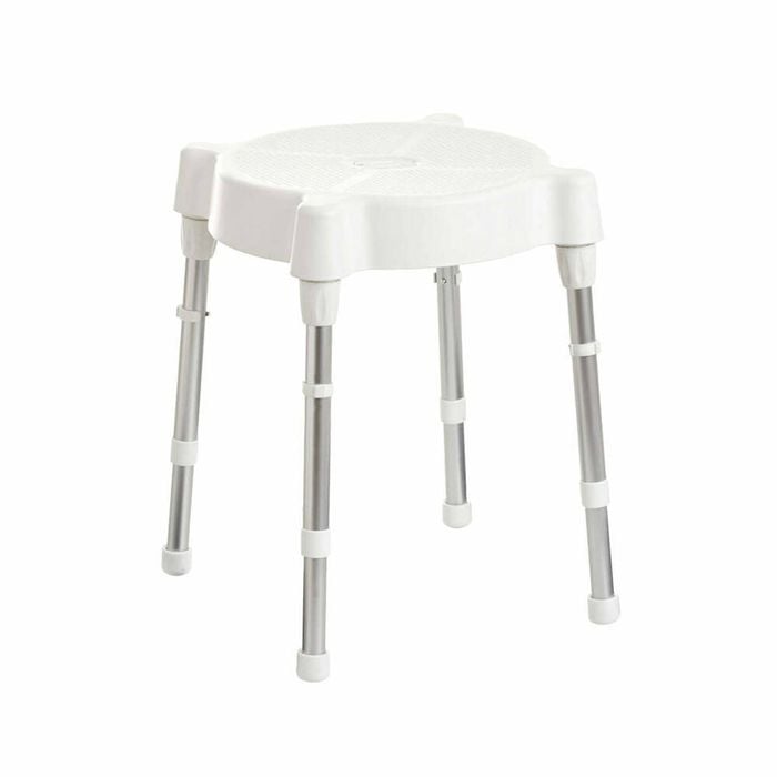 Heavy Duty Shower Stool - Lightweight, Adjustable & Corrosion-proof Bath Seat, 175kg Capacity