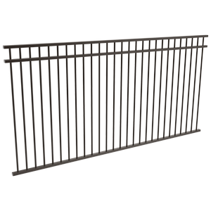 ProtectorAl 2400 x 1200mm Black Aluminium DTR All Up Pool Fence Panel