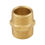 Brasshards 15mm Brass Threaded Hexagon Nipple