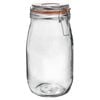 Argon Tableware Glass Storage Jar - 1.5l/50.7oz - 4 Colour Seals Airtight Kitchen Storage Container Preserving Jar
