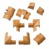 D-Line 22 x 22mm Wood Finish 9 Pieces Smooth Fit Cable Cover Accessories Bends Connectors Endcap