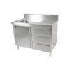 Modular Systems Cabinet With Left Sink Sc-6-1200l-h