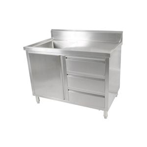Modular Systems Cabinet With Left Sink Sc-6-1200l-h