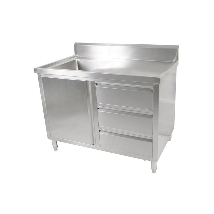 Modular Systems Cabinet With Left Sink Sc-6-1200l-h