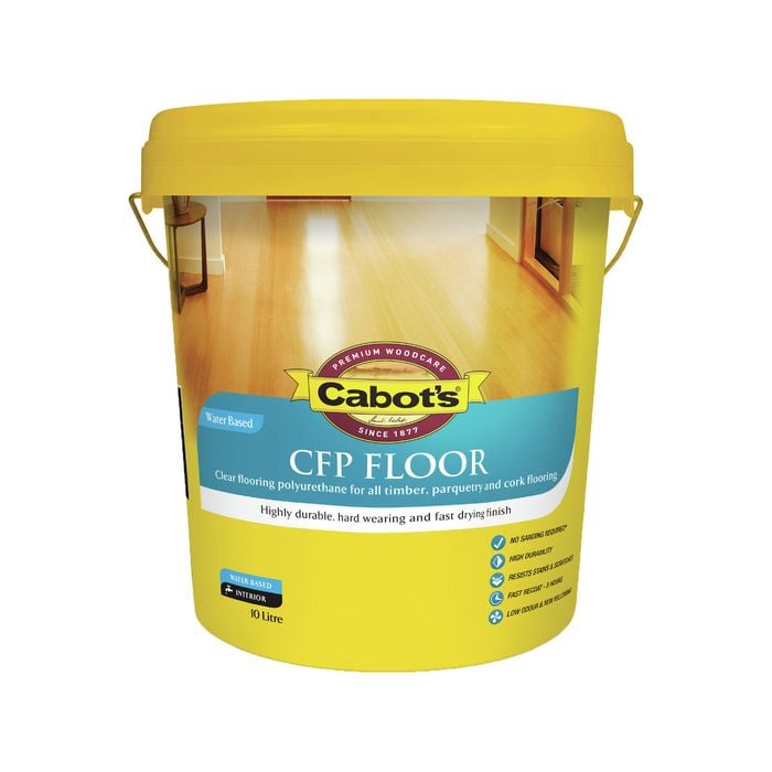 Cabot's 10L Satin Water Based CFP Floor