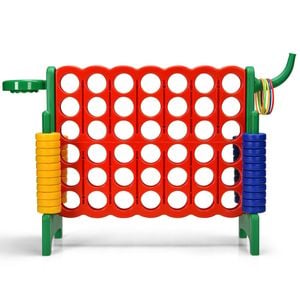 Costway Giant 4-in-A Row Connect four Board Game Set, Green