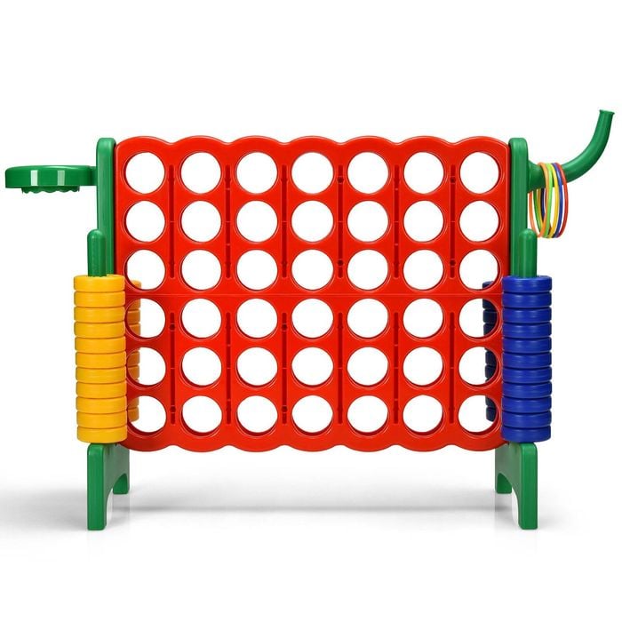 Costway Giant 4-in-A Row Connect four Board Game Set, Green