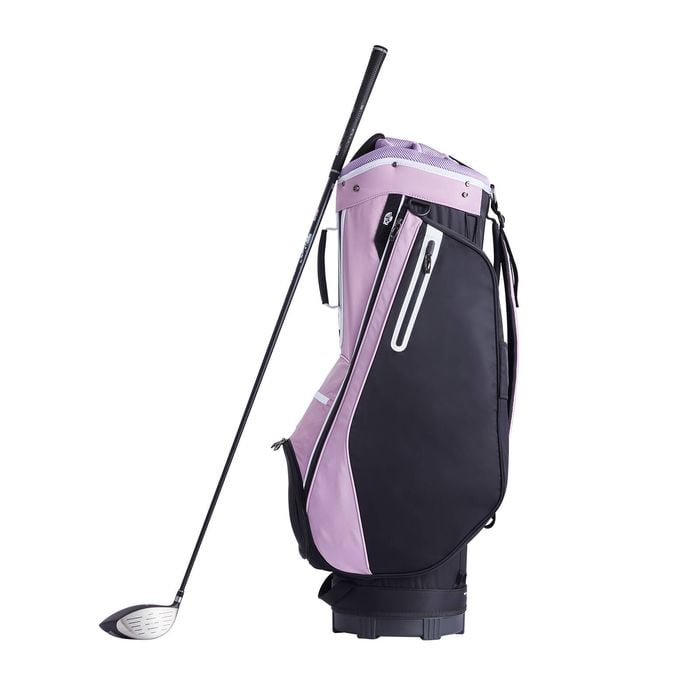 VEVOR Golf Cart Bag Black Purple with 14 Way Organizer Divider Top Multiple Pockets Premium